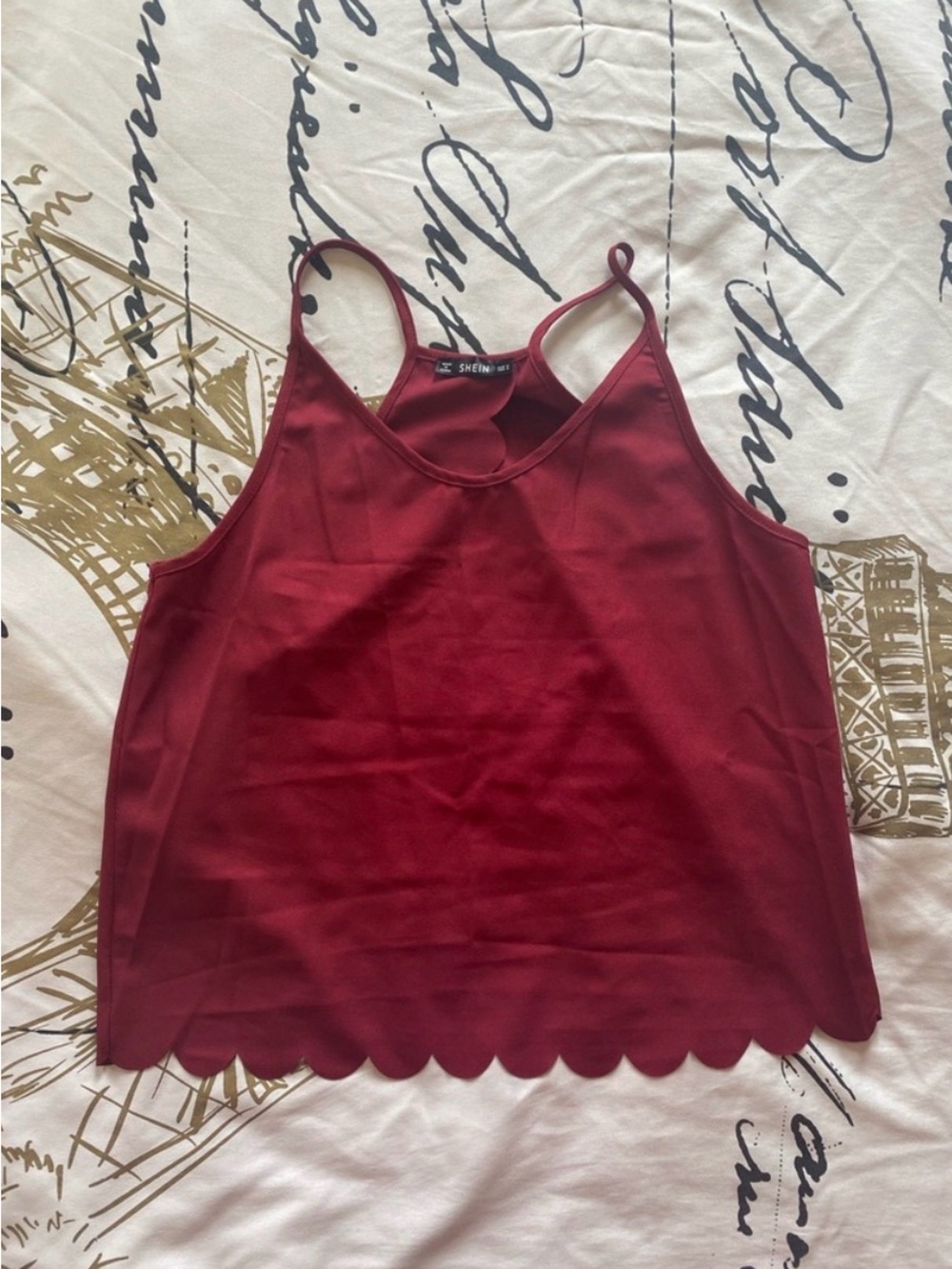 CUTE Red/Burgundy SHEIN Tank